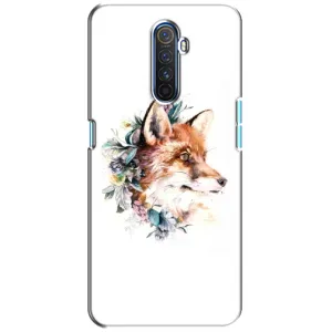 Чехол с принтом «Лисичка в цветочках» для Realme X2 Pro