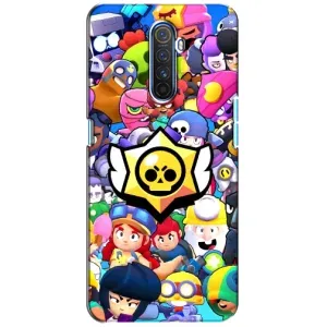 Чехол для Realme X2 Pro Бравл Старс (VPrint) (Лого Brawl Stars)