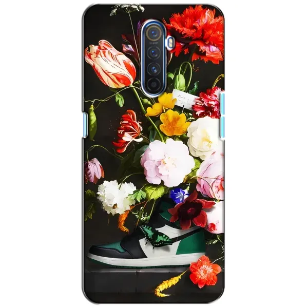 Чохол з принтом «Nike цветы» для Realme X2 Pro