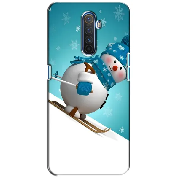 Чехол с принтом «Снеговик на лыжах» для Realme X2 Pro Чехол с принтом «Снеговик на лыжах» для Realme X2 Pro
