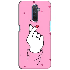 Чехол с принтом для Realme X2 Pro (AlphaPrint - Знак сердечка)