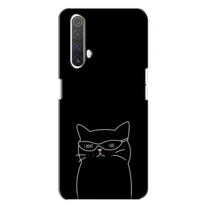 Чехол с рисунком кот на Realme X3 (Равнодушный кот)