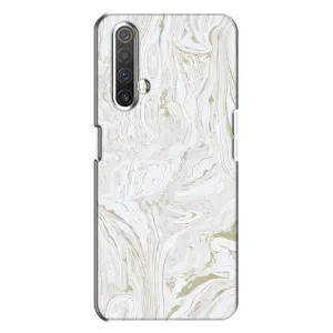 Мраморный чехол на Realme X3 (VPrint) (Белый мрамор)