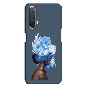 Чехлы (ART) Цветы на Realme X3 (VPrint) (Цветы на голове)