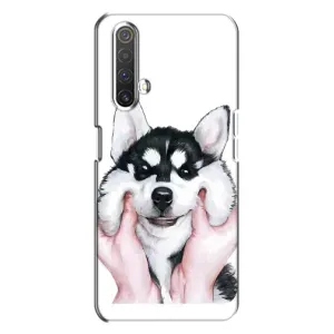 Чехлы с собаками для Realme X3 (VPrint) (Довольный Хаски)