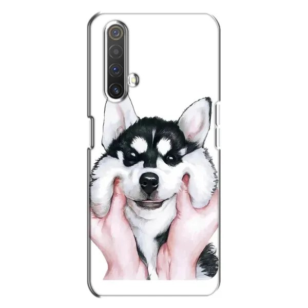 Чехол с принтом «Довольный Хаски» для Realme X3 Чехол с принтом «Довольный Хаски» для Realme X3
