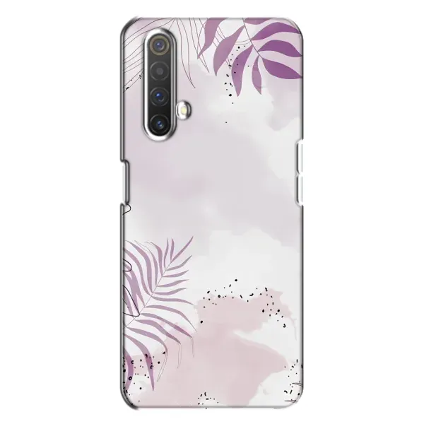Чехол с принтом «Фиолетовые листья» для Realme X3