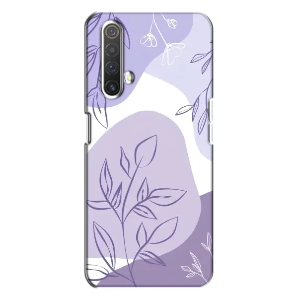 Чехол с принтом «Фиолетовые листья абстракция» для Realme X3