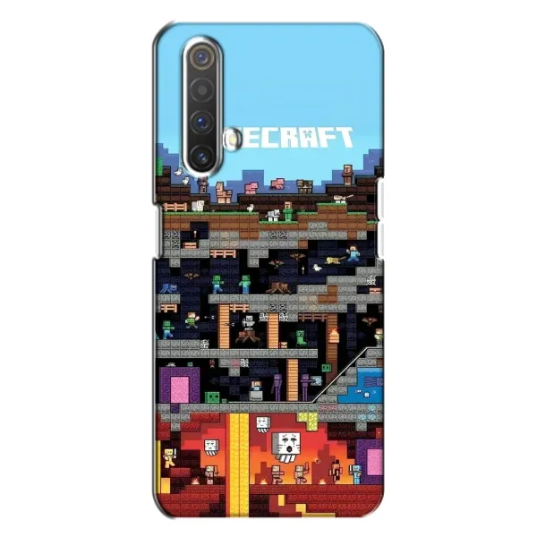 Чехол с принтом «фон Minecraft» для Realme X3