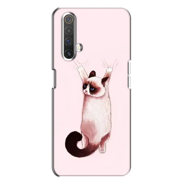 Чехол с принтом «Котик падает» для Realme X3