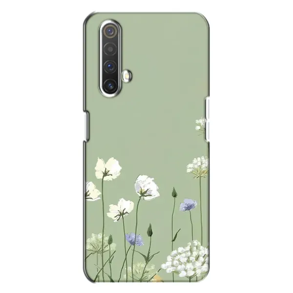 Чехол с принтом «Цветы на зеленом» для Realme X3