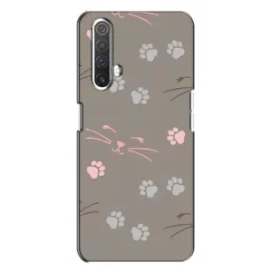 Чехол с рисунком кот на Realme X3 (Лапы и усы)