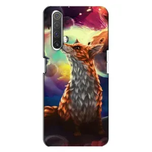 Чехлы с картинкой Лисички для Realme X3 (VPrint) (Лисица в космосе)