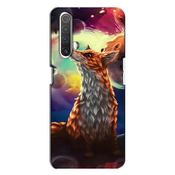 Чехол с принтом «Лисица в космосе» для Realme X3