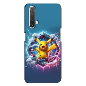 Чехол с Пикачу на Realme X3 (Лого Пикачу)