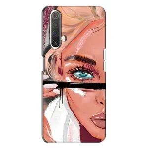 Чехол с печатью для Realme X3 - (Мода) (AlphaPrint) (Макияж)