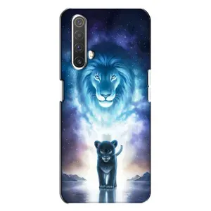 Чехол со Львом для Realme X3 (VPrint) (Маленький лев)