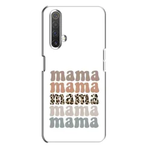 Чехлы для мамы на Realme X3 (Текстовый коллаж мама)