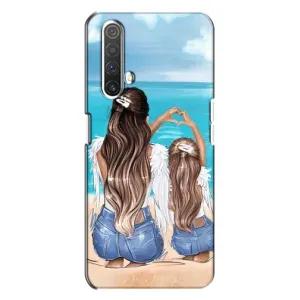 Чехол с печатью для Realme X3 - (Мама с ребенком) (AlphaPrint) (Мама с доченькой)