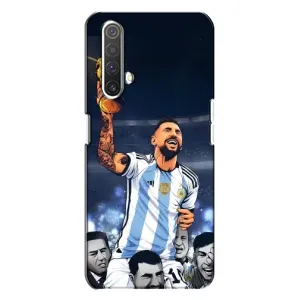 Чехлы для Realme X3 (Leo чемпион) (AlphaPrint) (Месси с кубком)