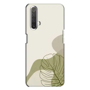 Чехол с принтом «Зеленая монстера дизайн» для Realme X3