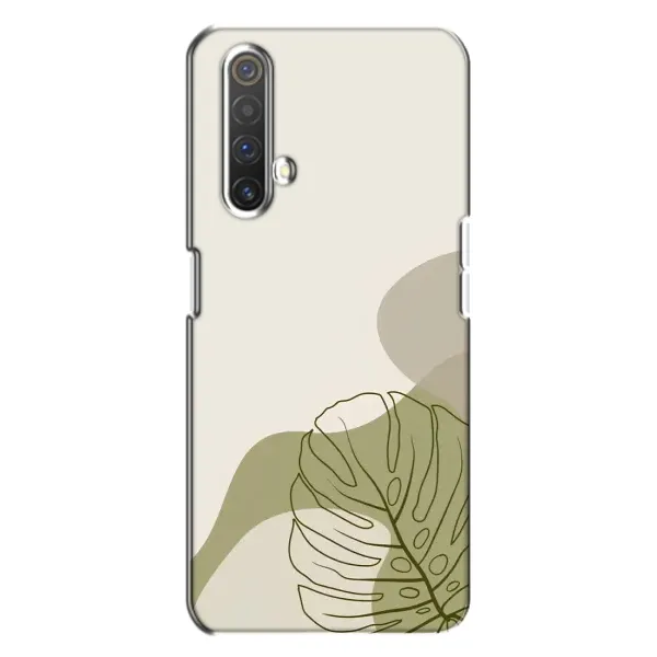 Чехол с принтом «Зеленая монстера дизайн» для Realme X3