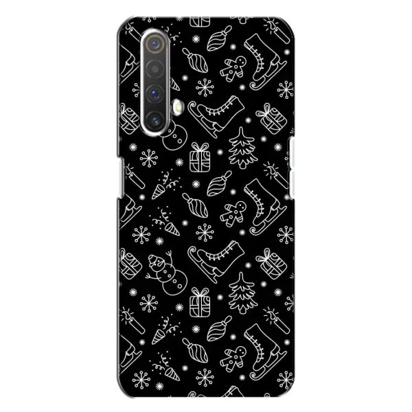 Чехол с принтом «Новогодний фон» для Realme X3 Чехол с принтом «Новогодний фон» для Realme X3