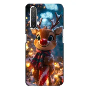 Чехол с принтом «Олень с шарфом» для Realme X3