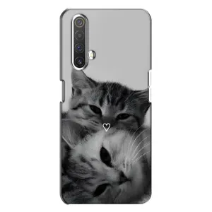Чехол с рисунком кот на Realme X3 (Пара котов)