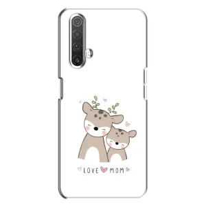 Чехлы для мамы на Realme X3 (Оленята мама и малыш)