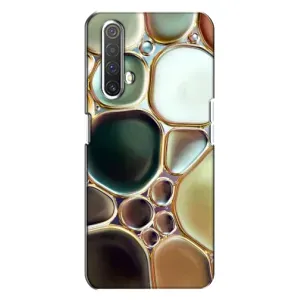 Мраморный чехол на Realme X3 (VPrint) (Радужный Мрамор)