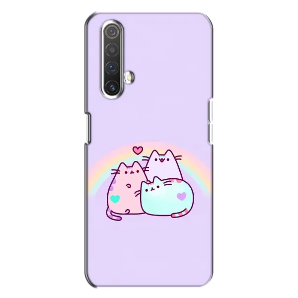 Чехол с принтом «Радужные котики» для Realme X3