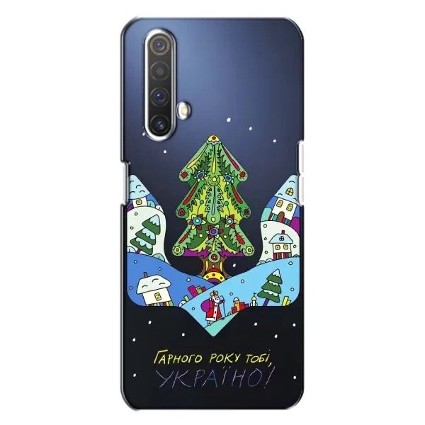 Чехол с принтом «Рождественский герб» для Realme X3