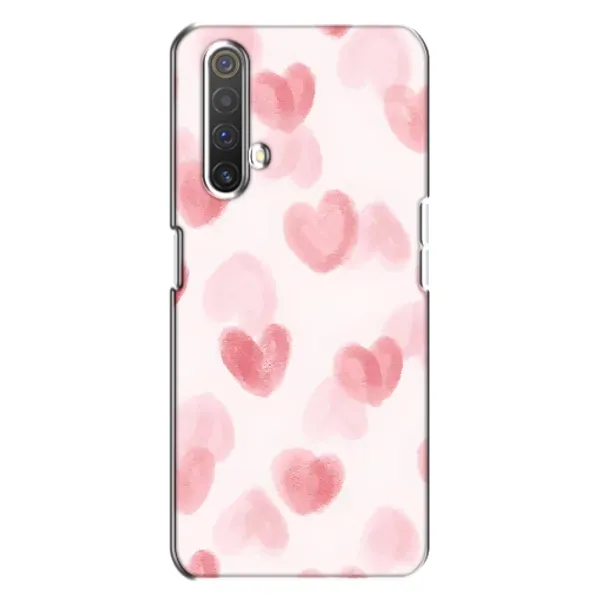 Чехол с принтом «Розовые сердечки» для Realme X3