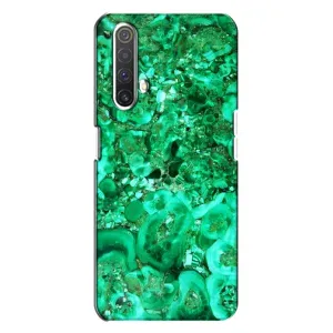 Мраморный чехол на Realme X3 (VPrint) (Салатный Мрамор)