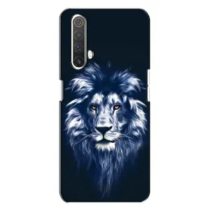 Чехол со Львом для Realme X3 (VPrint) (Синий Лев)