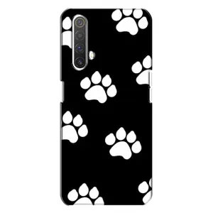Чехлы с собаками для Realme X3 (VPrint) (Следы собаки)