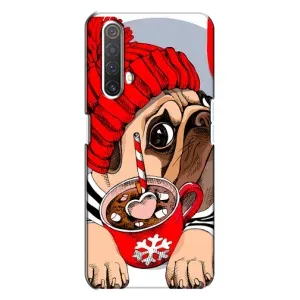 Чехлы с собаками для Realme X3 (VPrint) (Собачка в шапке)