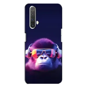 Чехол с Обезьянами Realme X3 - (AlphaPrint) (Стильная обезьяна)