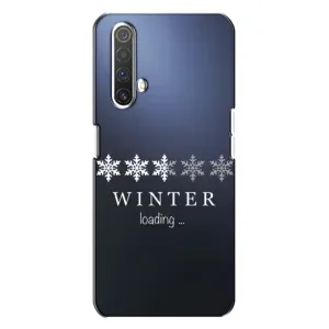 Зимние Чехлы для Реалми Х3 - прозрачный фон (Winter loading)