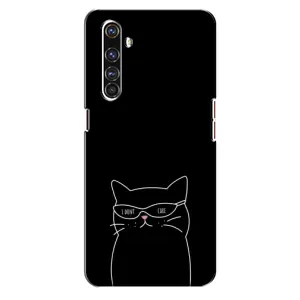 Чохол з малюнком кіт на Realme X50 Pro (Байдужий кіт)