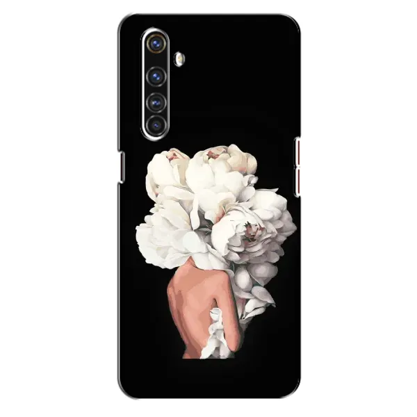 Чехол с принтом «Белые цветы» для Realme X50 Pro
