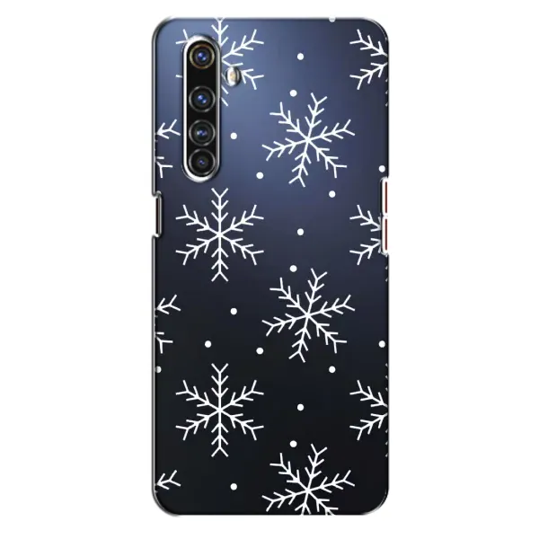 Чехол с принтом «Белые снежинки» для Realme X50 Pro