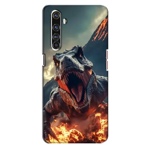 Чехол с принтом «Огненный динозавр» для Realme X50 Pro
