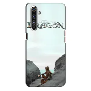 Чехол как приручить дракона на Realme X50 Pro (Дракон лого)