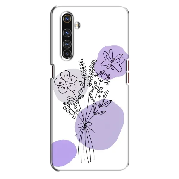Чехол с принтом «Букет фиолетовая абстракция» для Realme X50 Pro