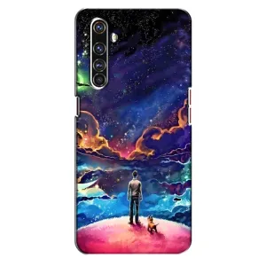 Космічні Чохли для Реалмі Х50 Про (VPrint) (Вид Галактики)