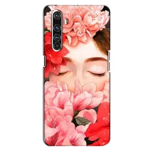 Чехлы (ART) Цветы на Realme X50 Pro (VPrint) (Очі в квітах)