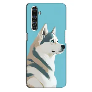 Чохол з Хаскі Realme X50 Pro - (AlphaPrint) (Хаскі арт)