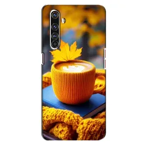 Чохол з унікальним дизайном 'Осінь з кавою' для Realme X50 Pro (Кава на жовтому пледі)